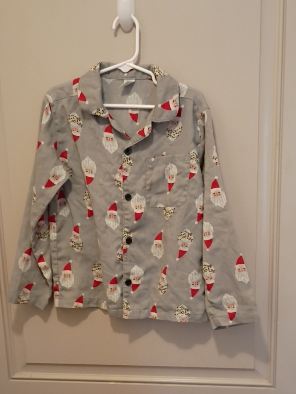 Old Navy Flame Resistant Santa Pajama Top Size S(6/7)